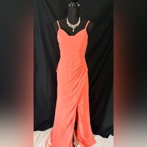 Coral Evening Dress